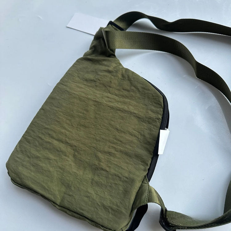 51155510 Multi Pocket Washed Nylon Crossbody Bag Adjustable Strap Casual Messenger Shoulder Bag
