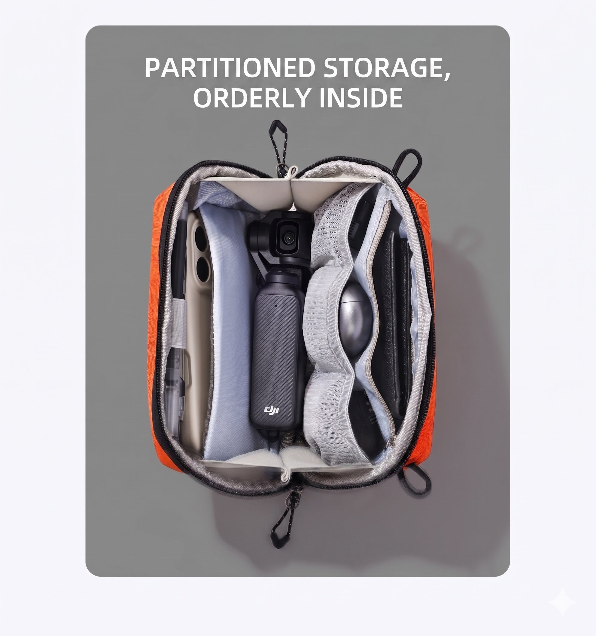 VolcanoBag - Electronic Organizer Travel Case, Cable Storage Bag for Digital Gadgets & Accessories