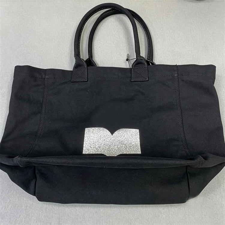 Women Graphic Print Canvas Tote Bag Large Capacity Casual Shopping Shoulder Handbag - 51211477