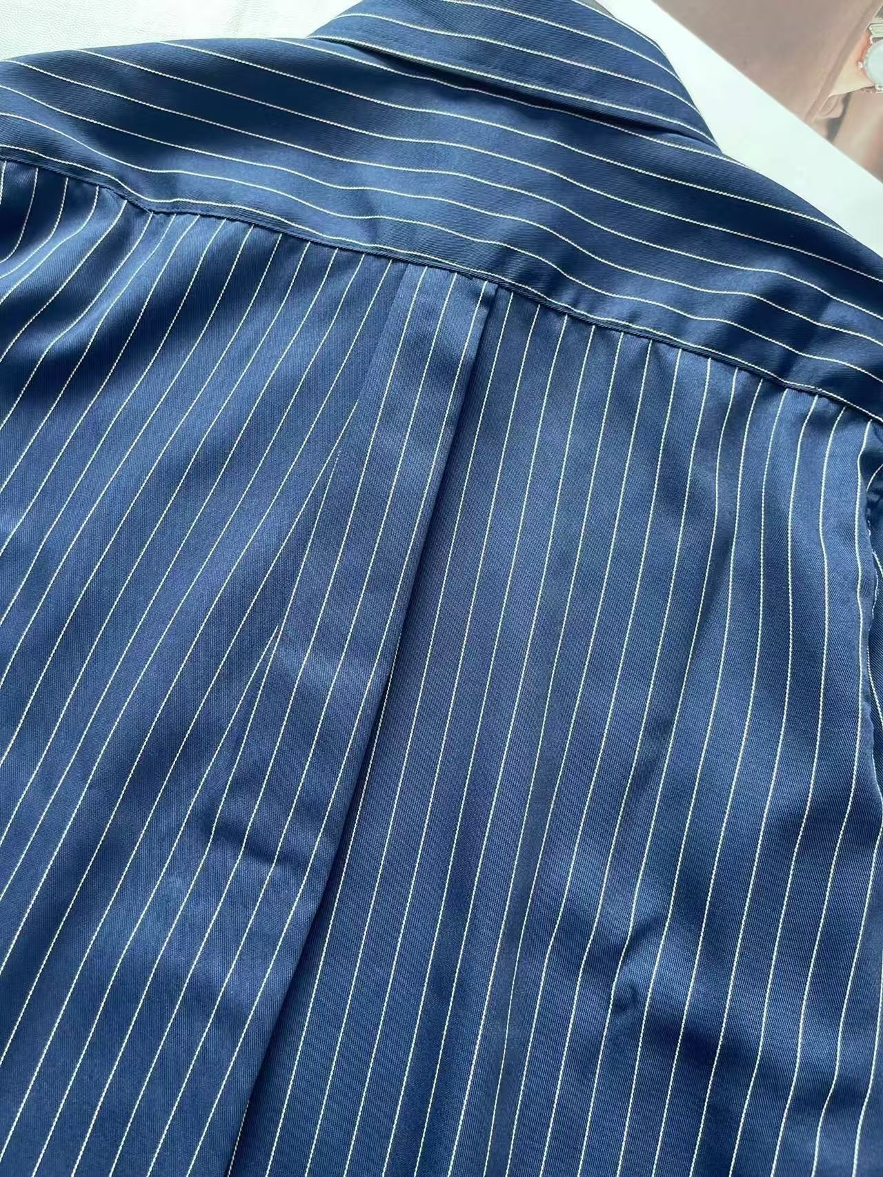 40087229 RL-Relaxed Fit Pinstripe Cotton Shirt