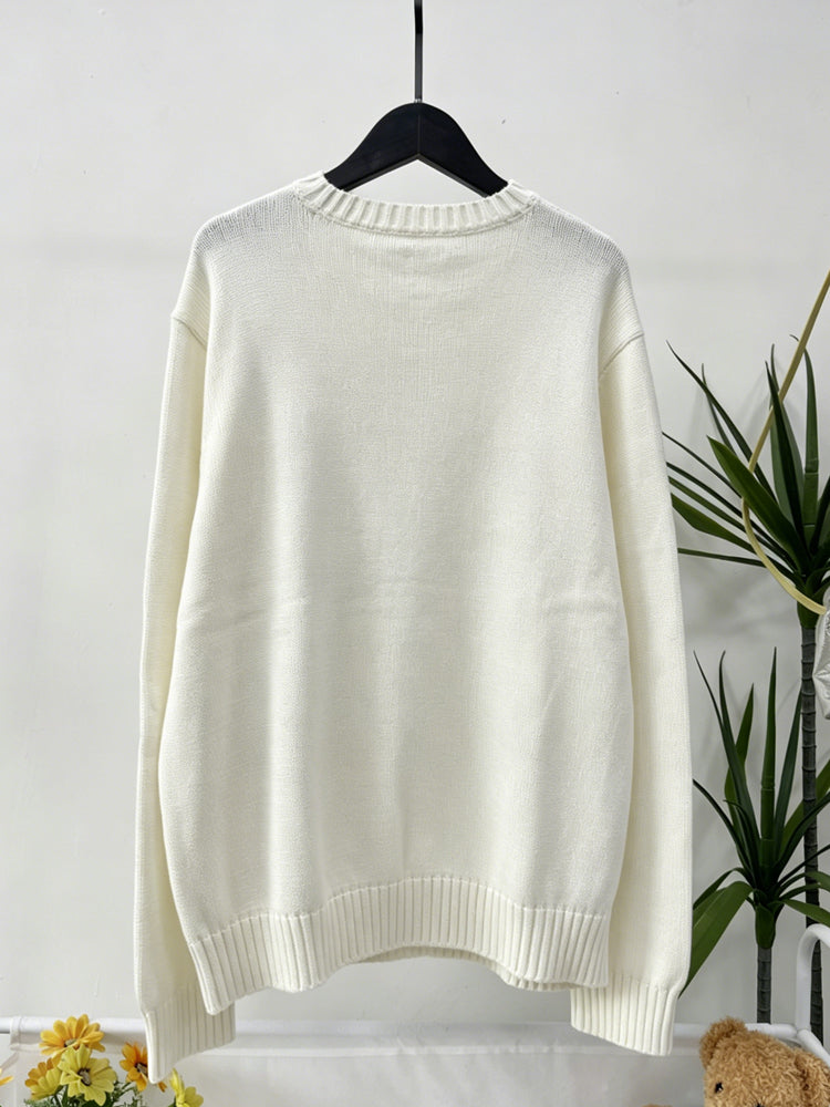 Men's Baseball Bear Knit Sweater