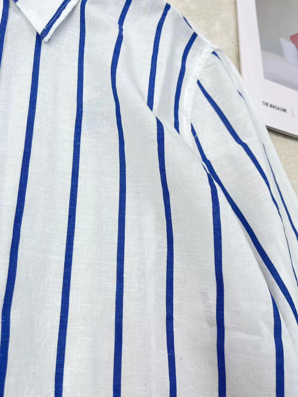 39513831 RL Stripe Long Sleeve Linen Shirt