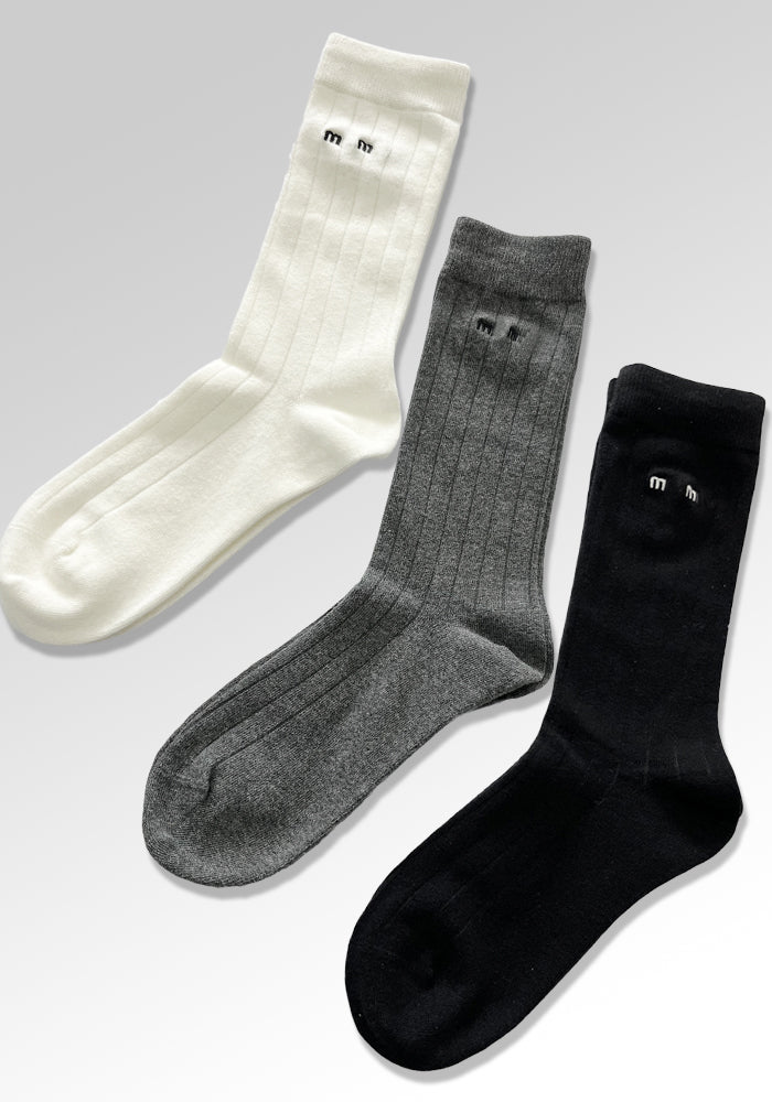 MM-Comfortable and Versatile  Calf Socks For Women 3 Pairs