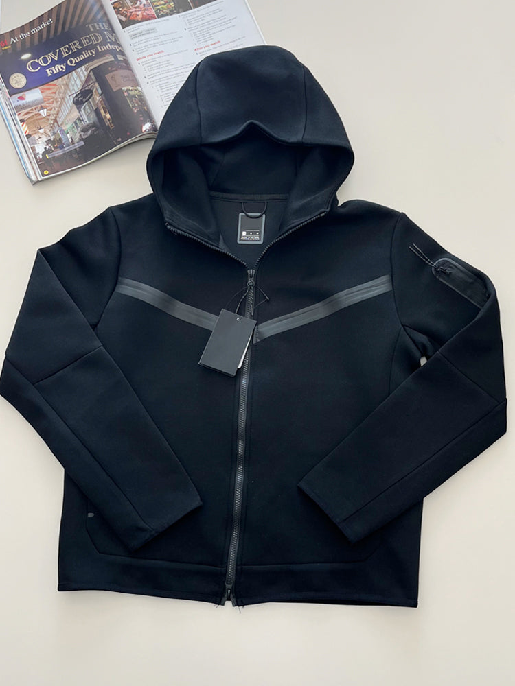 Men's Zip Up Hooded Sweat Jacket