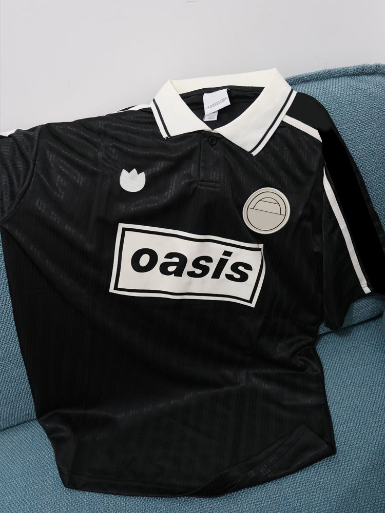 Black Striped Soccer Top