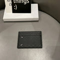 51145786 Minimalist Black Leather Slim Card Holder Multi Slots Mini Credit Card Wallet