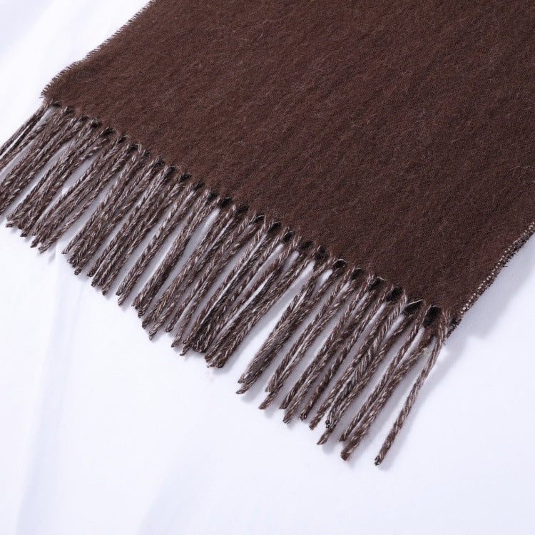 Letter Print Tassel Scarf Zebra Stripe Warm Winter Shawl Soft Neck Wrap for Men Women - 51309277