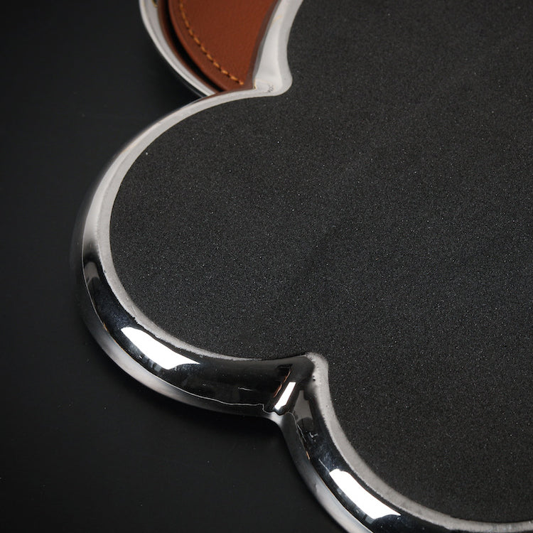 51211764 Clover Shape Leather Jewelry Tray Decorative Ring Earring Display Storage Tray-M