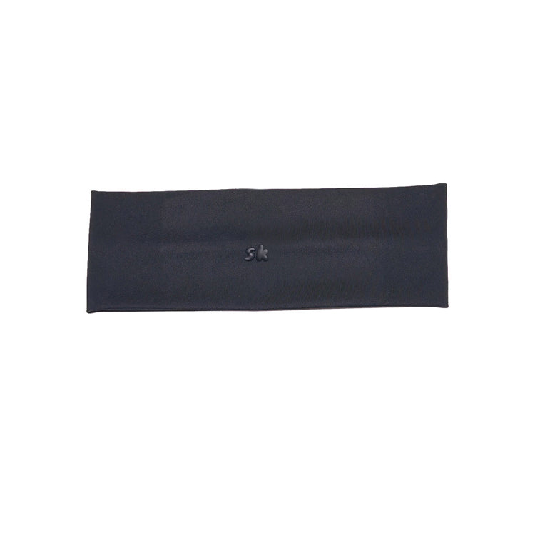 51180931 Solid Color Stretch Sports Headband Embroidered Logo Sweat Wicking Fitness Hair Band