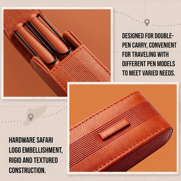 51159955 Genuine Leather Fountain Pen Gift Set Ergonomic Writing Pen with Storage Case Box