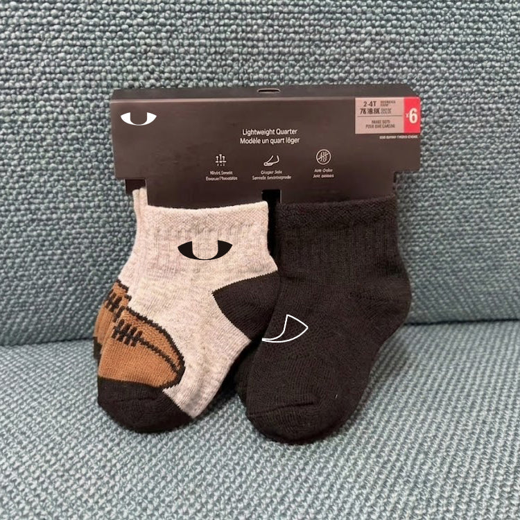 51148057 Toddler Kids Cushioned Athletic Ankle Socks Colorful Sport Socks For 6 Months-4 Years Old