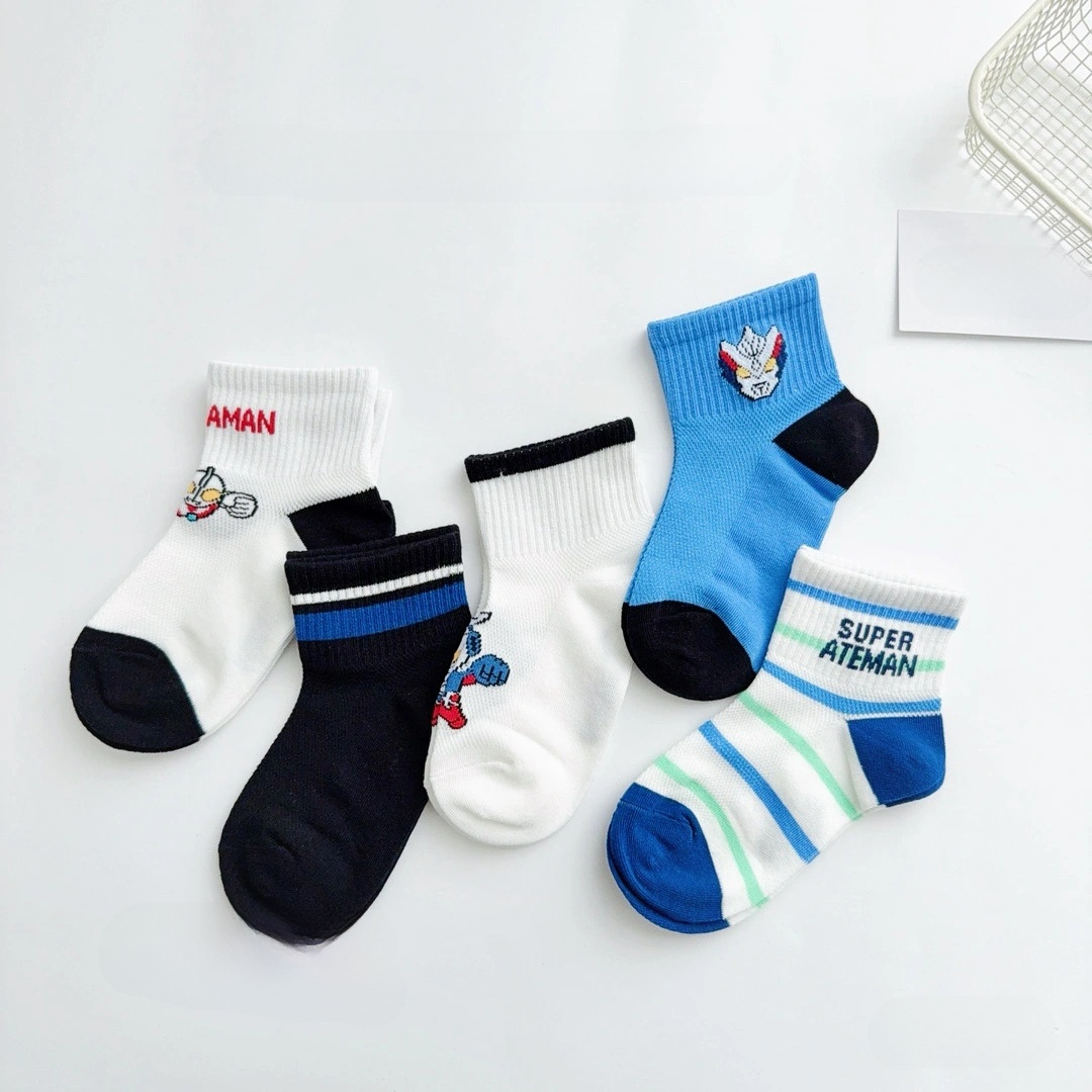 Children's  spring and summer new fishnet socks cotton