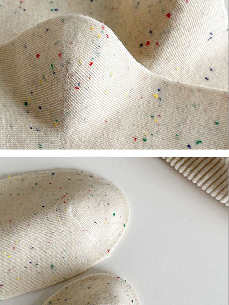 Bow socks cute wood ear lace mid-calf socks