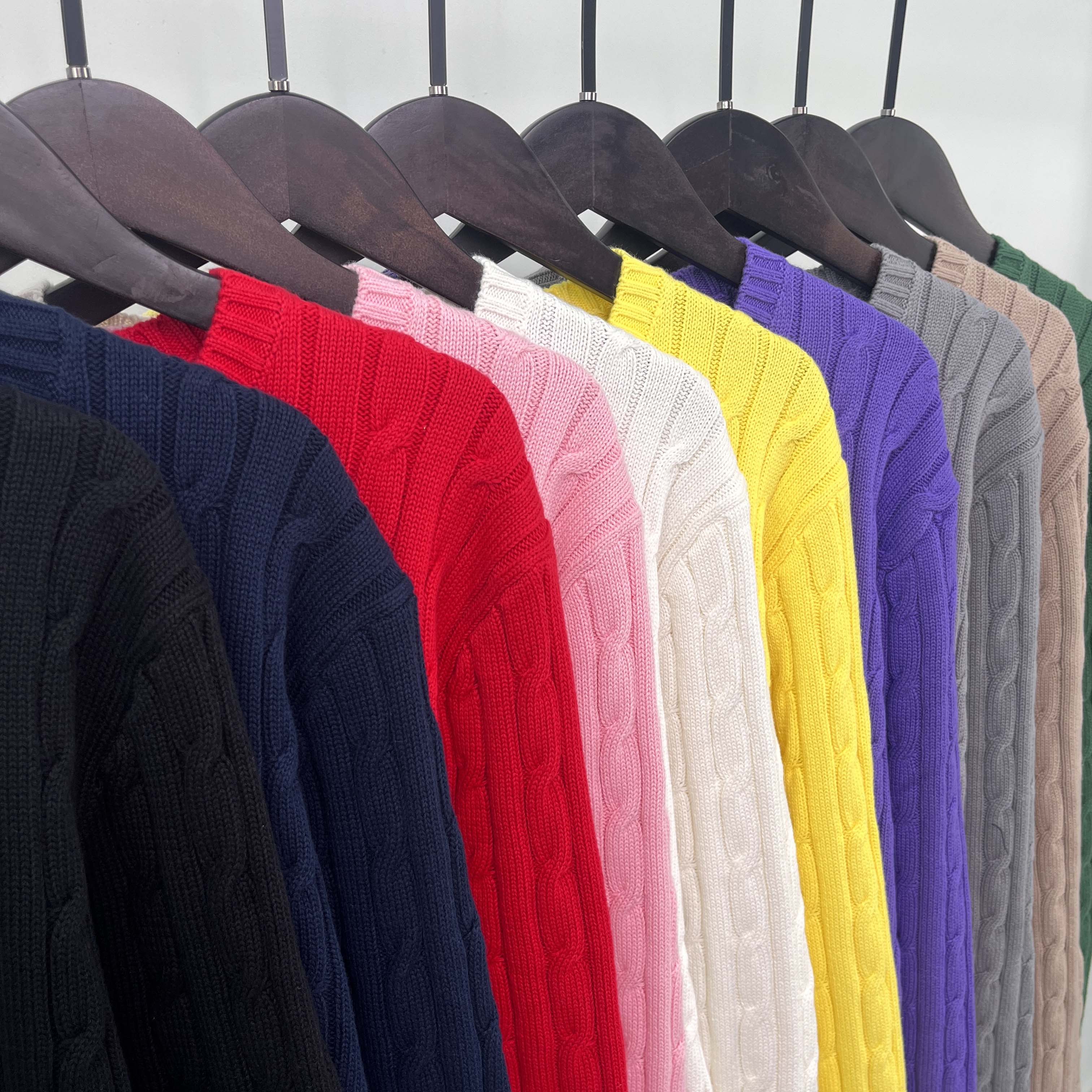 40097675RL Cable-Knit Cotton Sweater