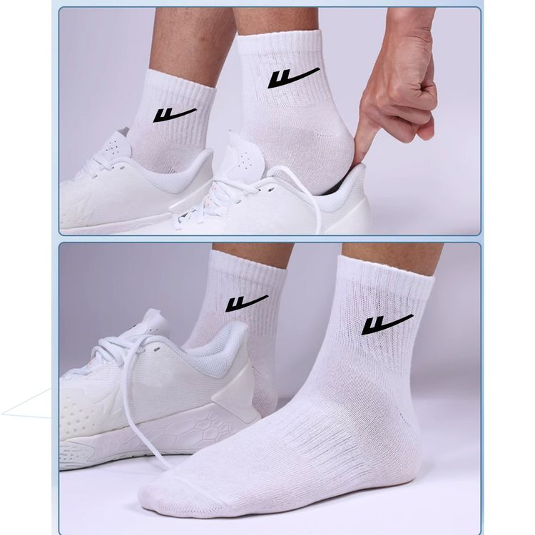 40192080-NK Mid-length Terry Cushion sports cotton socks 3 pairs for Athletic Running