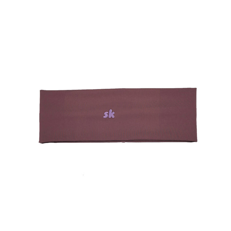 51180931 Solid Color Stretch Sports Headband Embroidered Logo Sweat Wicking Fitness Hair Band