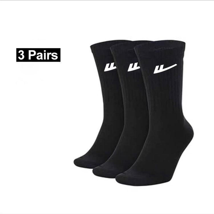 40252121 NK thigh-stockings sports   cotton socks 3 pairs