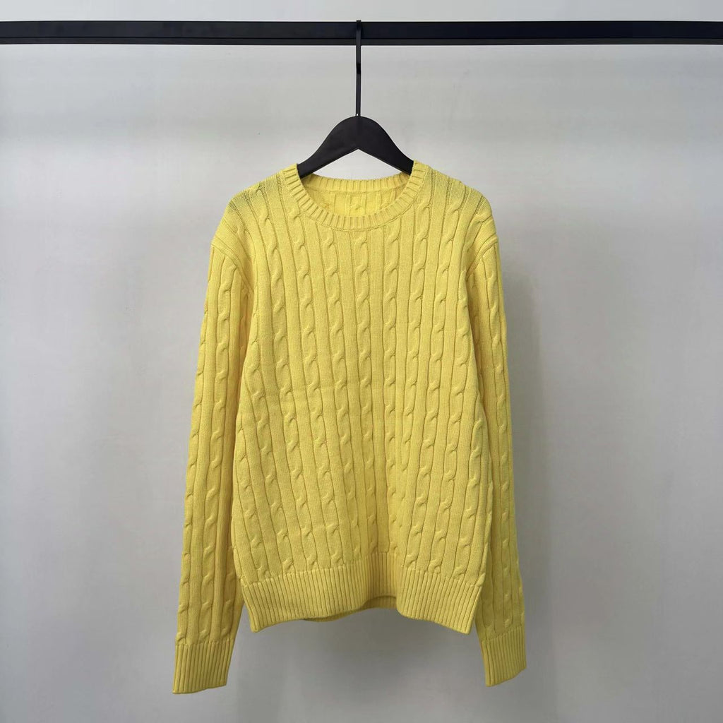 40097675RL Cable-Knit Cotton Sweater