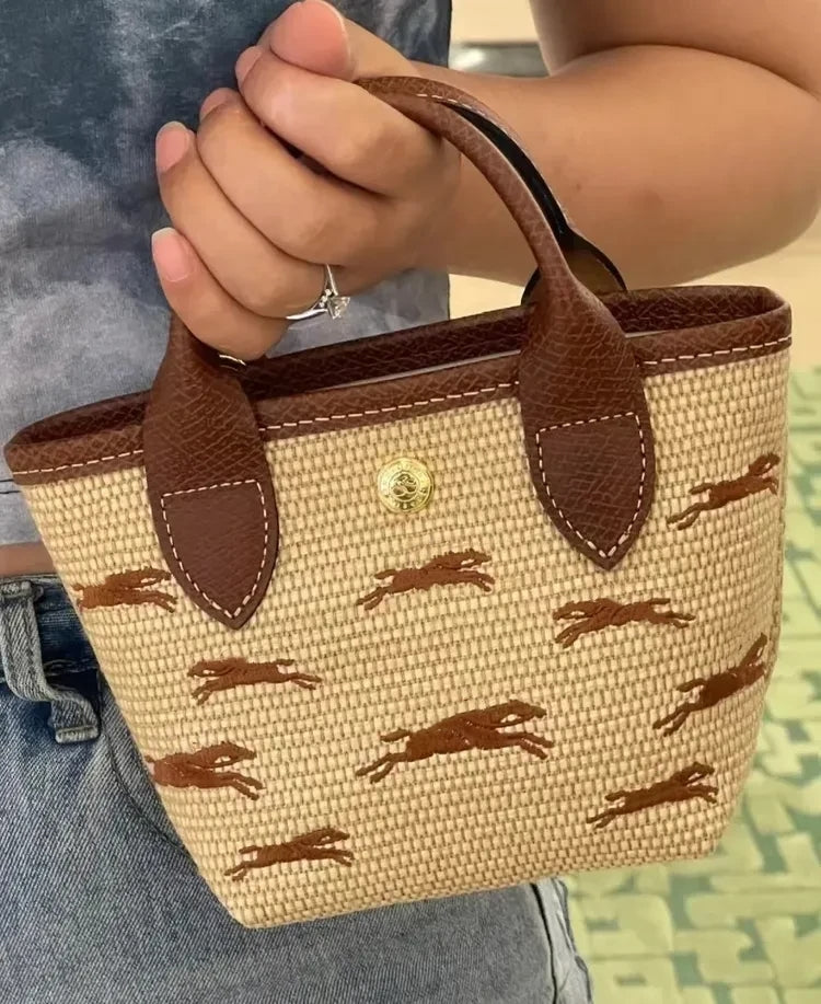LC-Straw Handbag Crossbody Bag