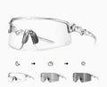 Intelligent Photochromic Cycling Glasses, UV Protection Bicycle Goggles for Men and Women