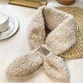 Winter Fleece Ear Flap Hat, Warm Thick Trapper Hat with Ear Cover for Cold Weather（only scarf） - 40789606