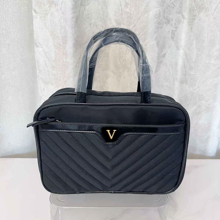 51337439  Women Portable Travel Makeup Bag Large Capacity Cosmetic Storage Handbag Multiple Prints