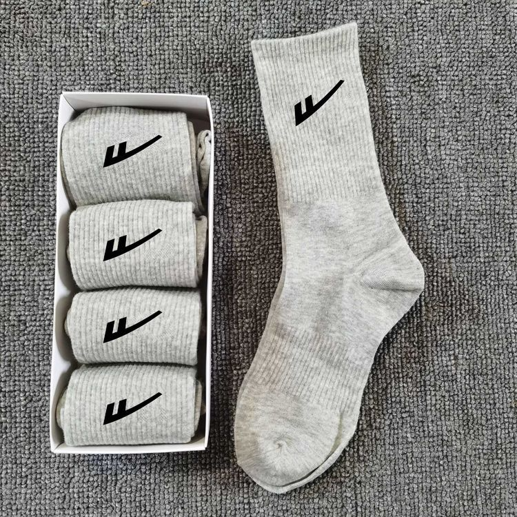 40489331 NK thigh- stockings sports cotton socks 5 pairs with box