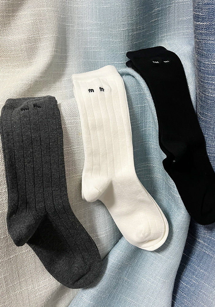 MM-Comfortable and Versatile  Calf Socks For Women 3 Pairs