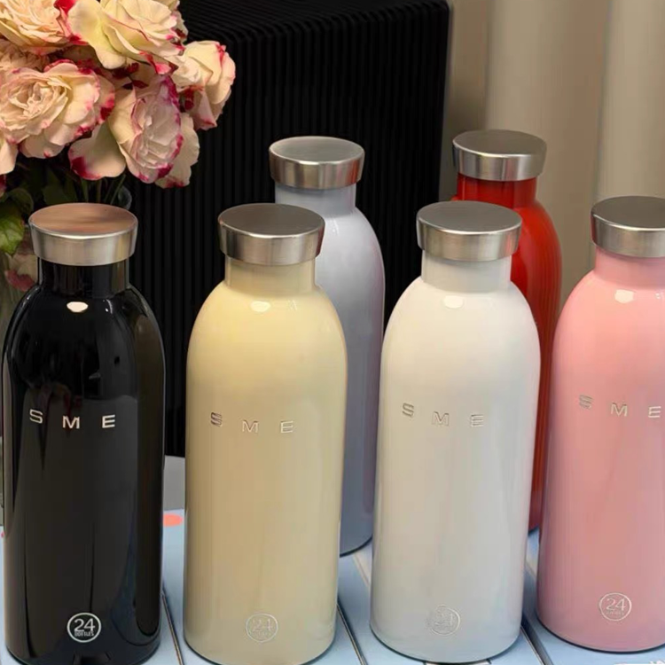51357461 Colorful Stainless Steel Insulated Water Bottle, Reusable Thermos Flask for Travel Daily