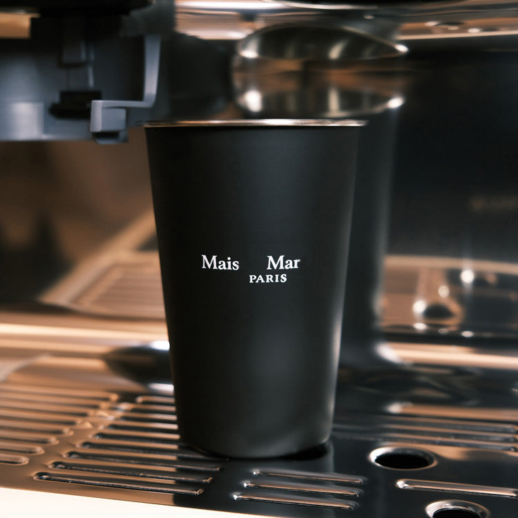 51145036 500ml Black Stainless Steel Insulated Coffee Tumbler Cup With Straw Lid