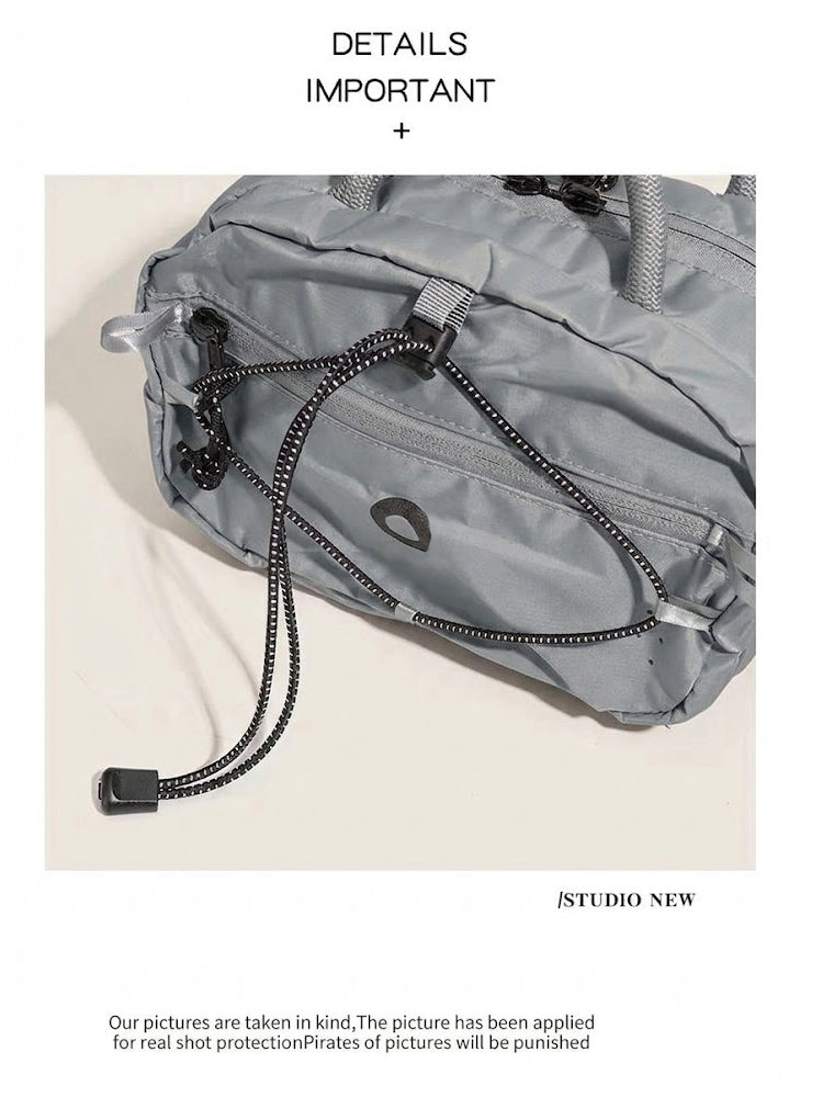 51148025 Lightweight Nylon Mini Crossbody Bag Adjustable Strap Casual Outdoor Shoulder Bag