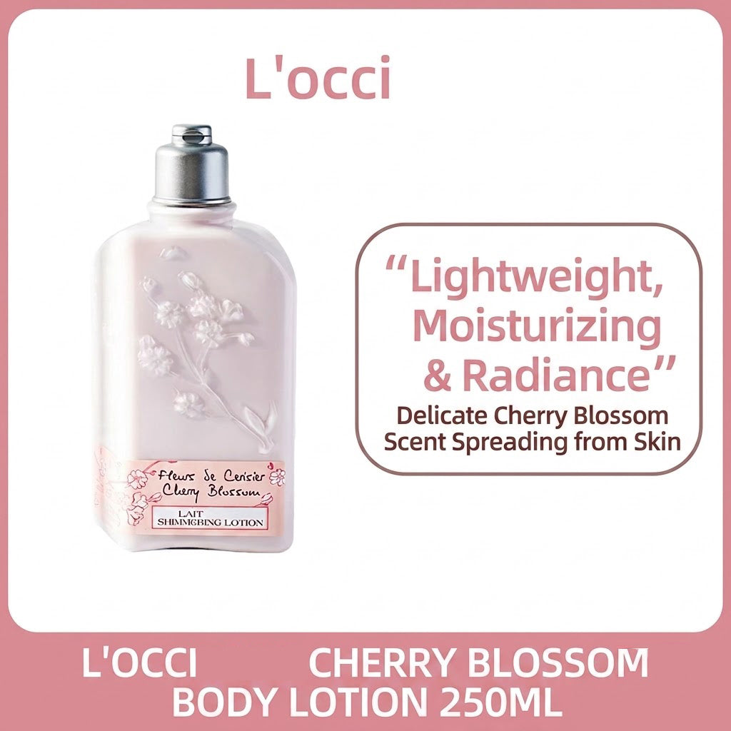 51159942 Cherry Blossom Scent Body Lotion 250ml Hydrating Brightening Smooth Skin Moisturizer