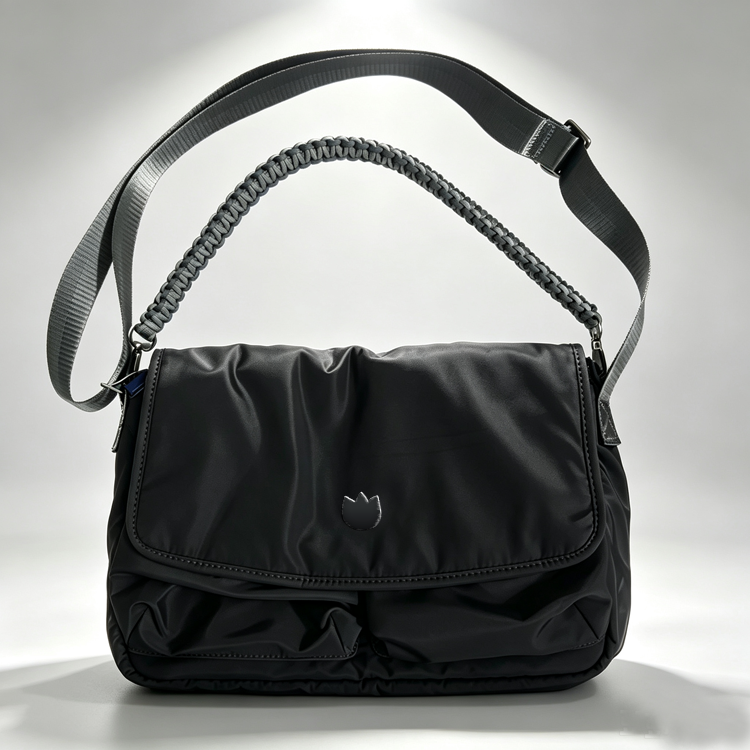 Women Nylon Shoulder Crossbody Bag, Casual Flap Messenger Bag Multiple Colors - 51290617