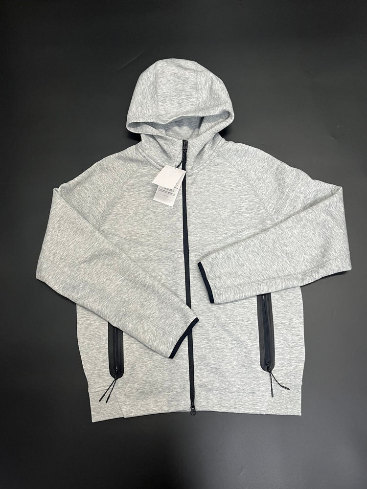 Heather Grey Tracksuit for Men | Full Zip Hooded Jacket