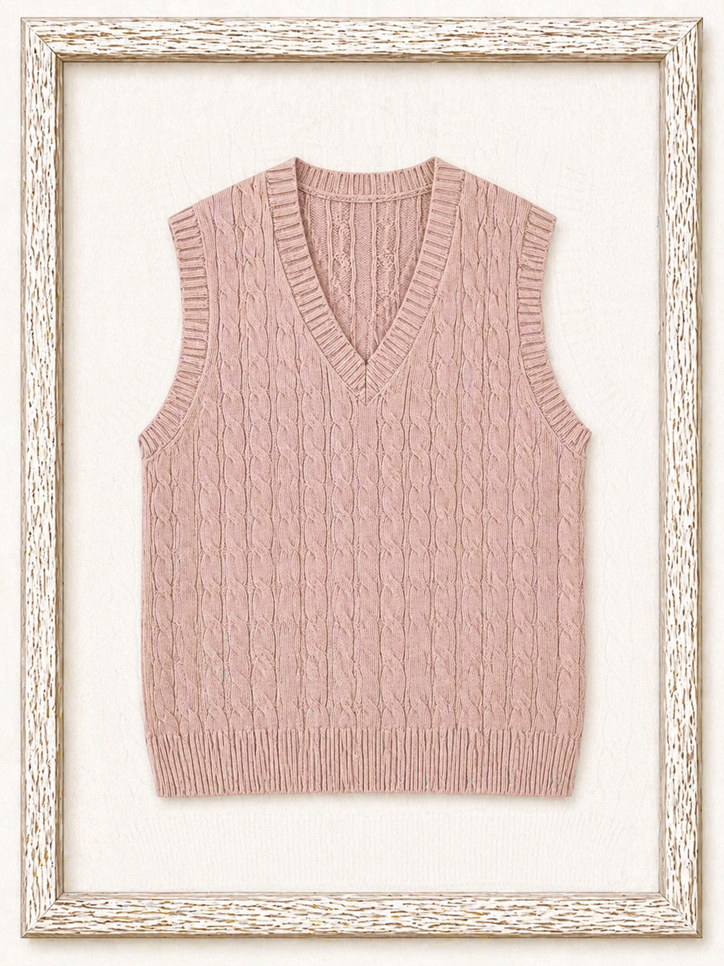 39187745 RL Cable-Knit Cotton V-Neck Sweater Vest