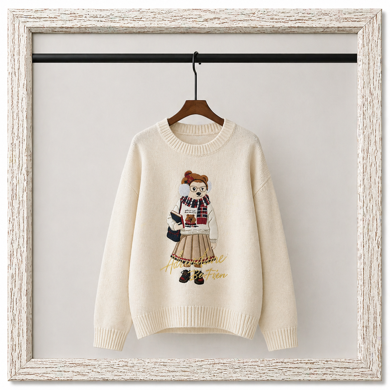 40381926 Bear cotton jumper Blue