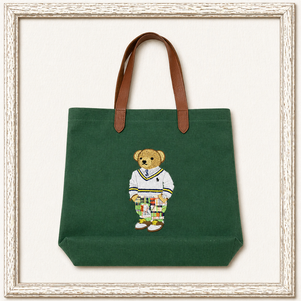 RL Bear Twill Shopper Tote