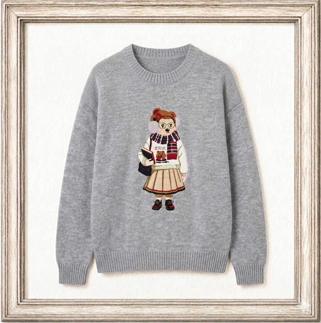 39752248/39640470 RL Bear Cotton-Linen Sweater
