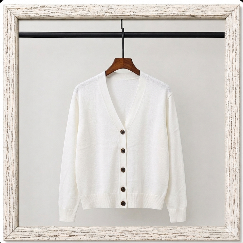 RED AMI DE COEUR CARDIGAN Cardigan in classic merino wool