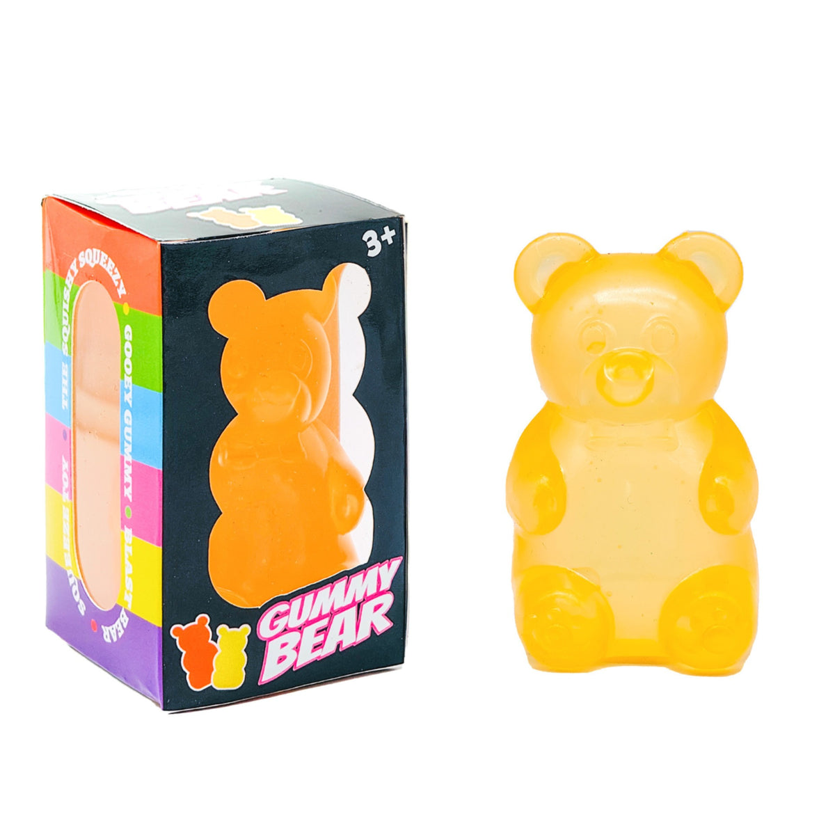 Assorted Cute Shapes Squeeze Fidget Toys Ice Cream Bear Cube Stress Relief Squish Sensory Toy Pack