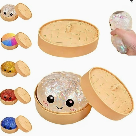Popular Steamed Buns - Stress-Relieving Squeezable Fun