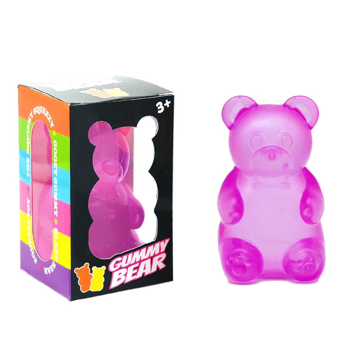 Assorted Cute Shapes Squeeze Fidget Toys Ice Cream Bear Cube Stress Relief Squish Sensory Toy Pack
