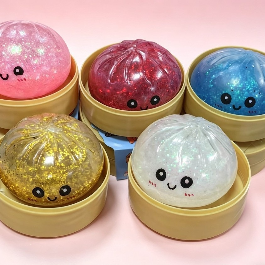 Popular Steamed Buns - Stress-Relieving Squeezable Fun