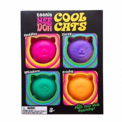 Assorted Cute Shapes Squeeze Fidget Toys Ice Cream Bear Cube Stress Relief Squish Sensory Toy Pack
