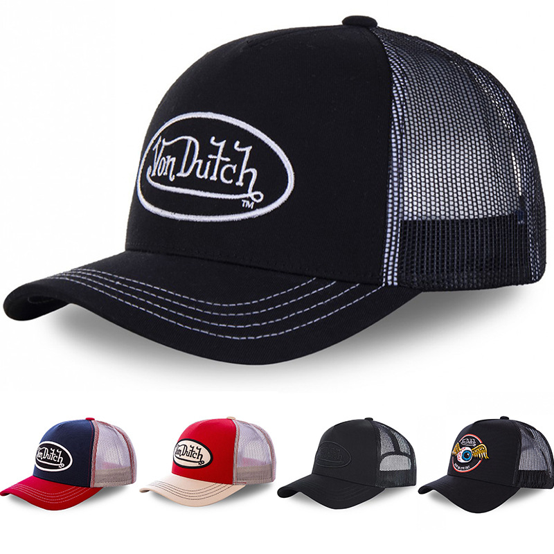 Baseball Cap with Lettering, Sun Protection Mesh Embroidery
