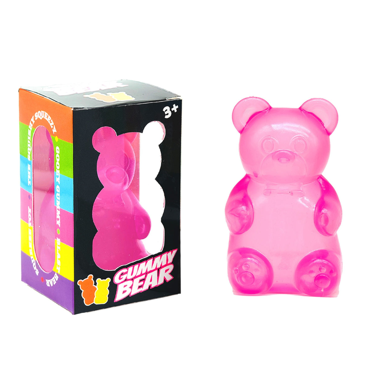 Assorted Cute Shapes Squeeze Fidget Toys Ice Cream Bear Cube Stress Relief Squish Sensory Toy Pack