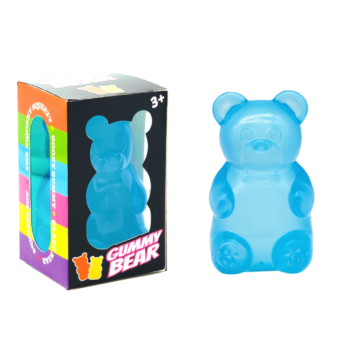 Assorted Cute Shapes Squeeze Fidget Toys Ice Cream Bear Cube Stress Relief Squish Sensory Toy Pack