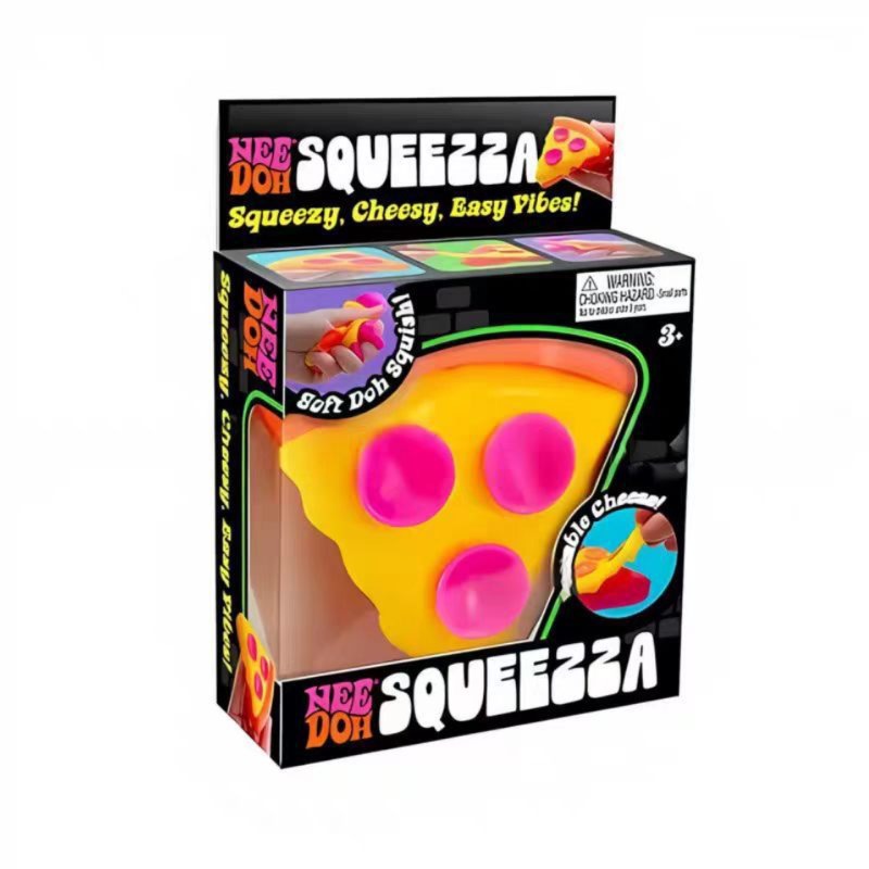 Assorted Cute Shapes Squeeze Fidget Toys Ice Cream Bear Cube Stress Relief Squish Sensory Toy Pack