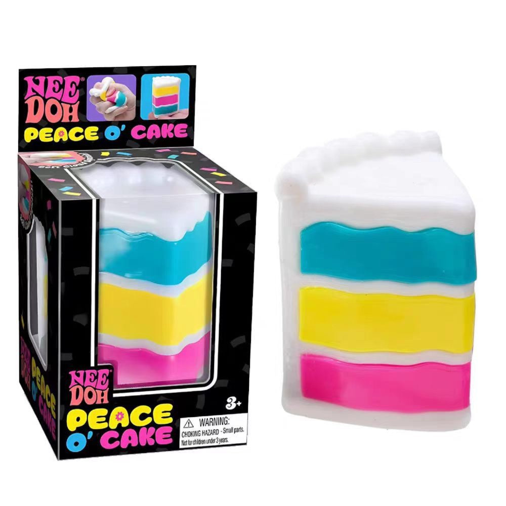 Assorted Cute Shapes Squeeze Fidget Toys Ice Cream Bear Cube Stress Relief Squish Sensory Toy Pack