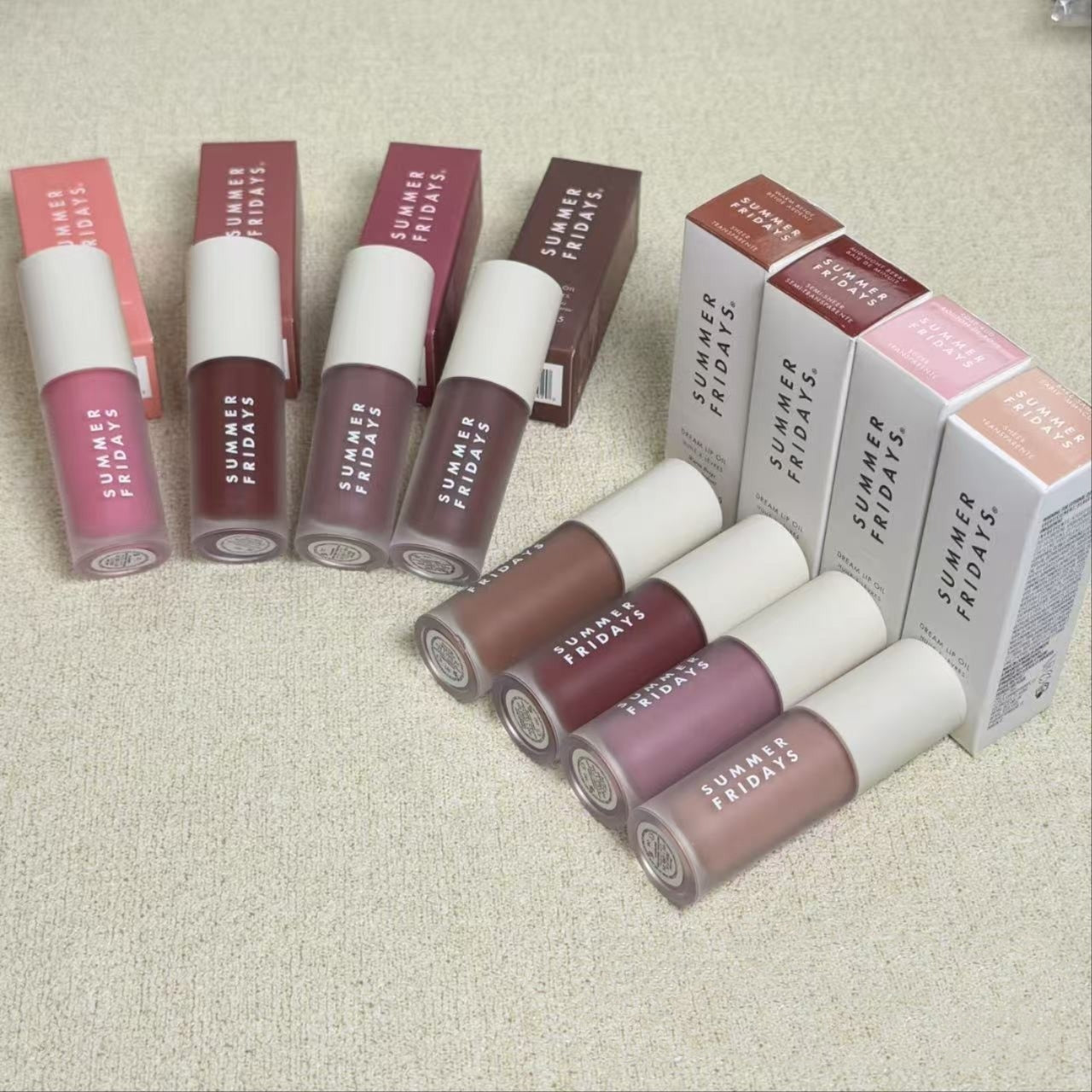 Summer Fridays Tinted Lip Gloss Hydrating Liquid Lipstick Multi Nude Matte Shades